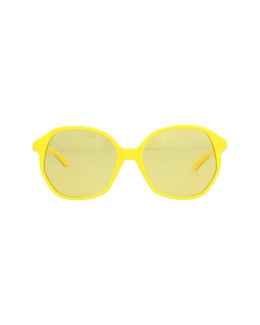 Balenciaga 58mm Oval Sunglasses In Yellow At Nordstrom Rack
