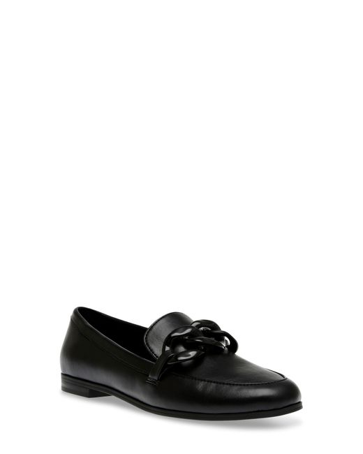 Anne Klein Black Lagas Chain Loafer