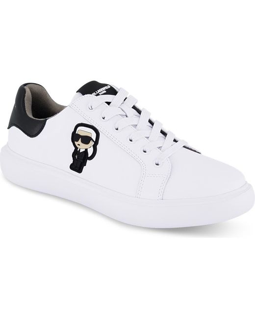 Karl Lagerfeld White Karl Patch Sneaker for men
