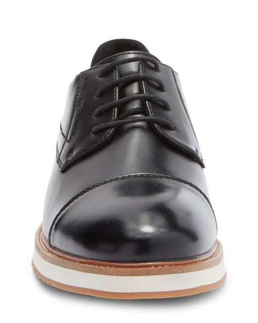 Gordon Rush Black Cap Toe Hybrid Derby for men