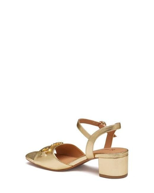 Johnston & Murphy Natural Edith Ankle Strap Sandal