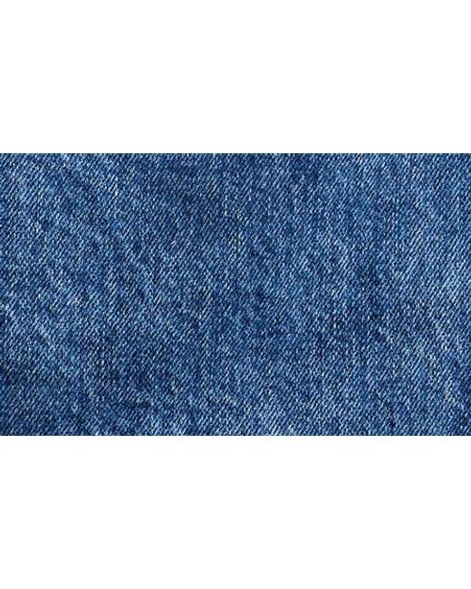 Madewell Blue Denim Micro Mini Wrap Skort
