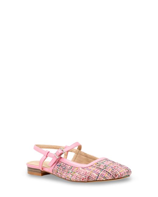 In Touch Footwear Pink Mary Jane Slingback Flat