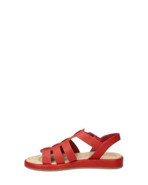 Easy Street Red Chirp Quarter Strap Gladiator Sandal
