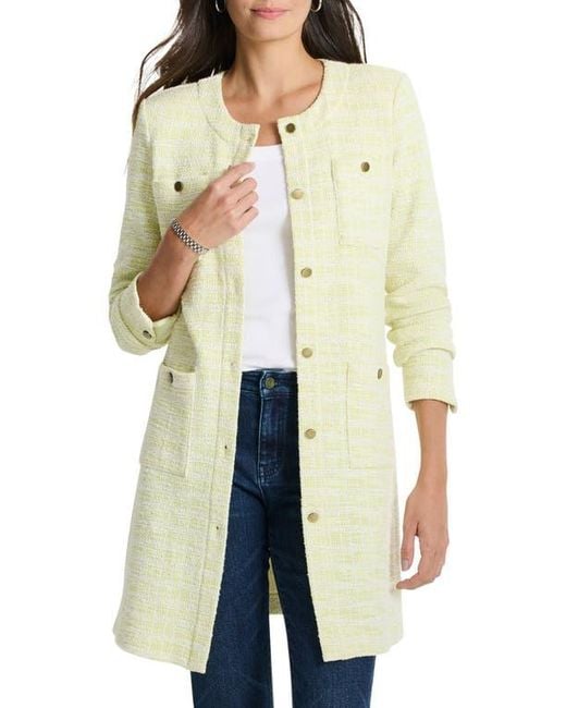 NIC+ZOE White Textured Tunic Jacket