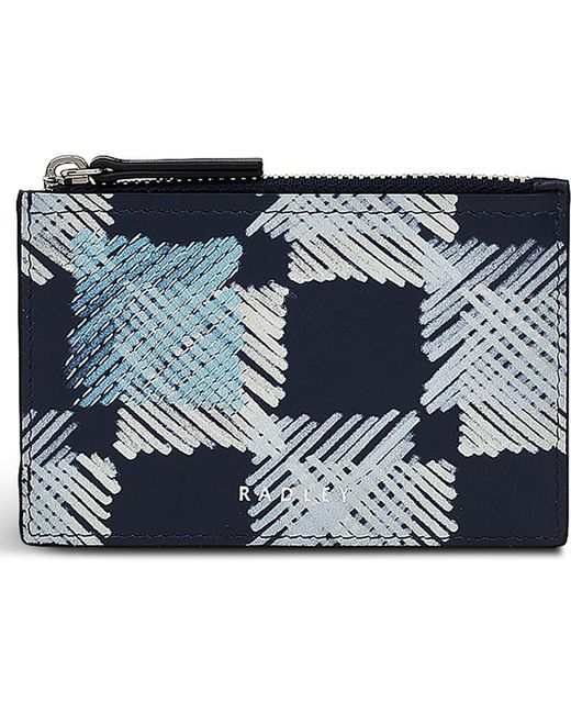Radley Blue Small Zip Coin Wallet