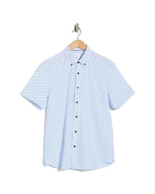 Con.struct White Leaf Button-Down Shirt for men