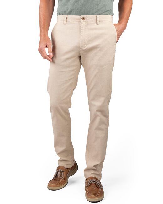 Tailor Vintage Natural Puretec Cool® Linen & Cotton Chino Pants for men