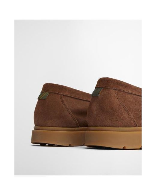 Barbour Brown Carty Moc Toe Loafer for men