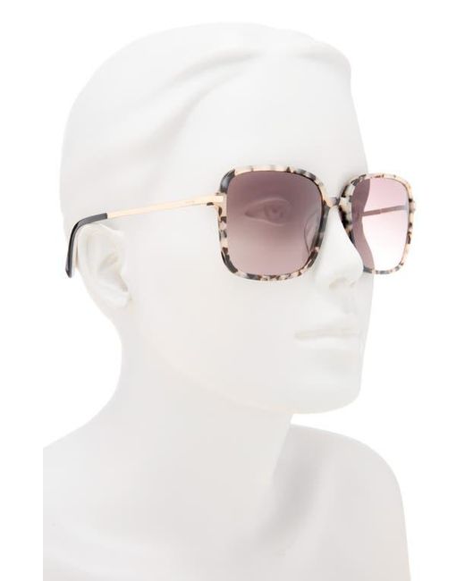 Ted Baker Pink 57Mm Gradient Square Sunglasses