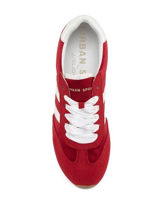 J/Slides Red Pacific Low Top Sneaker