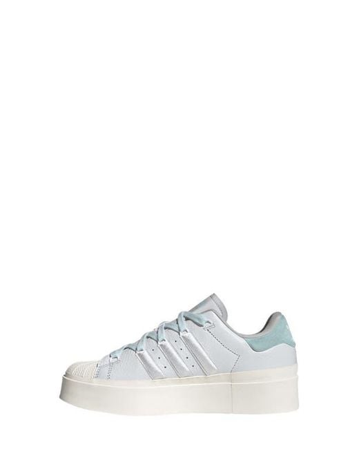 adidas Superstar Bonega Platform Sneaker in White | Lyst