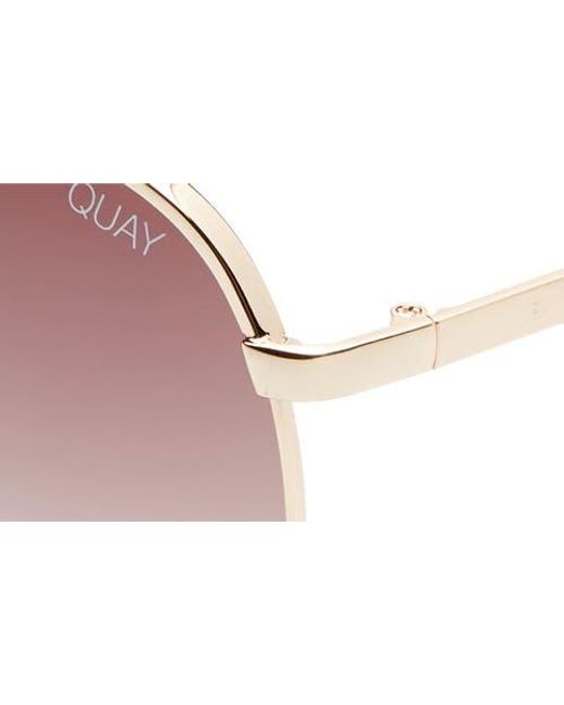 Quay Pink Australia Vivienne 64Mm Aviator Sunglasses