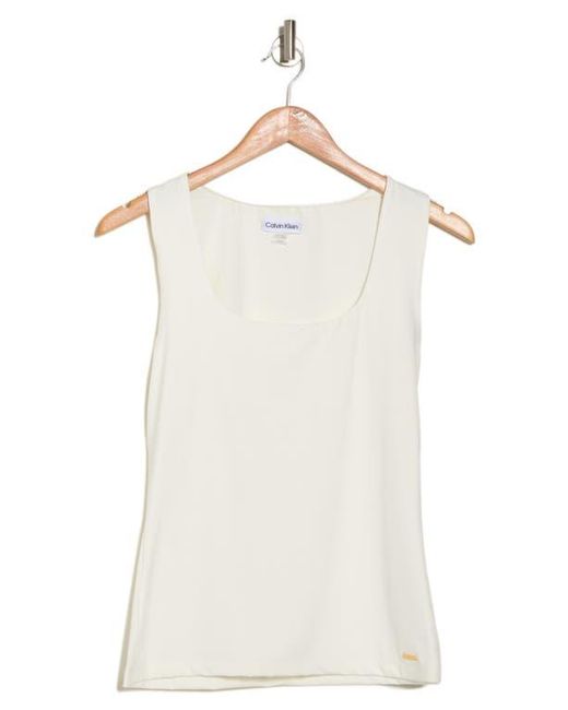 Calvin Klein White Layering Tank Top