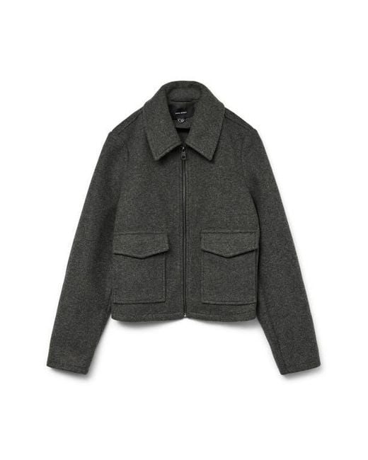 Vero Moda Black Safir Utility Pocket Shirt Jacket