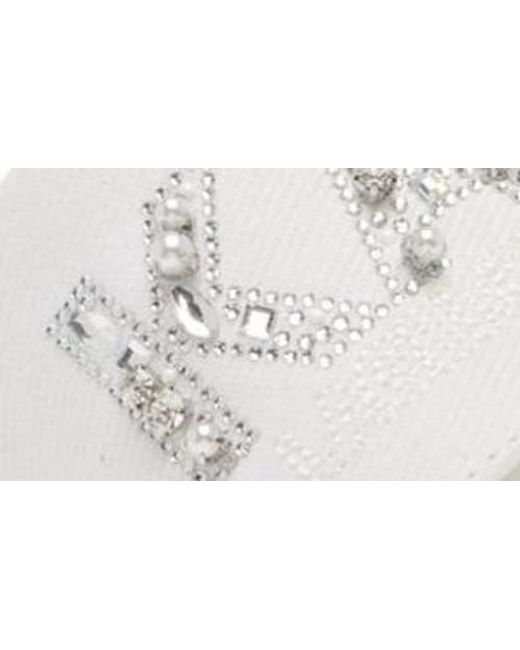 Karl Lagerfeld White Kamara Pearl Platform Sandal