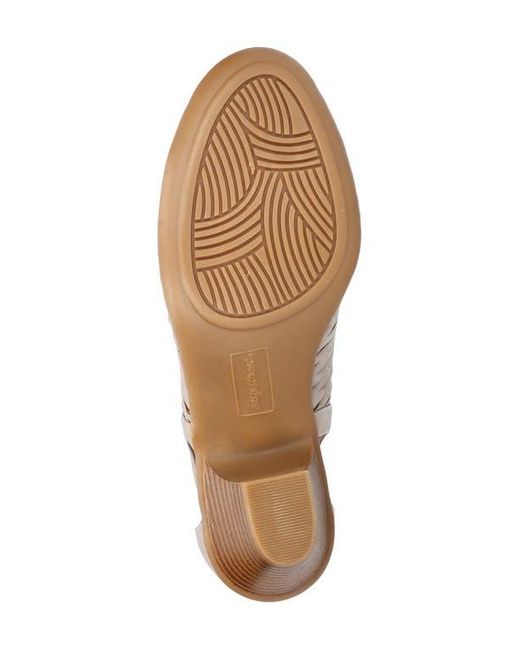 Easy Street Natural Sunrise Cutout Bootie Sandal
