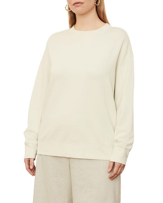Vince Natural Essential Relaxed Fit Cotton Pullover