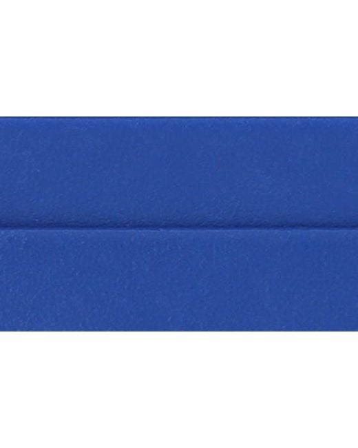Heron Preston Blue Leather Tape Card Holder for men