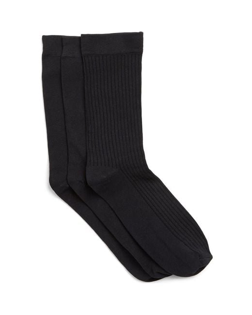 Nordstrom Rack Black Assorted Trouser Socks