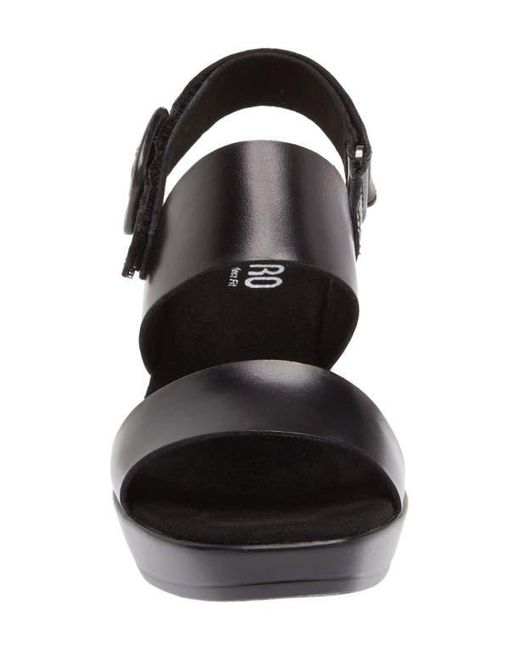 Munro Black Max Platform Slingback Sandal