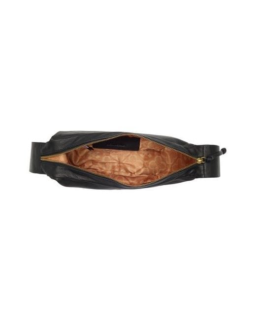 Lucky Brand Black Hady Leather Crossbody Bag