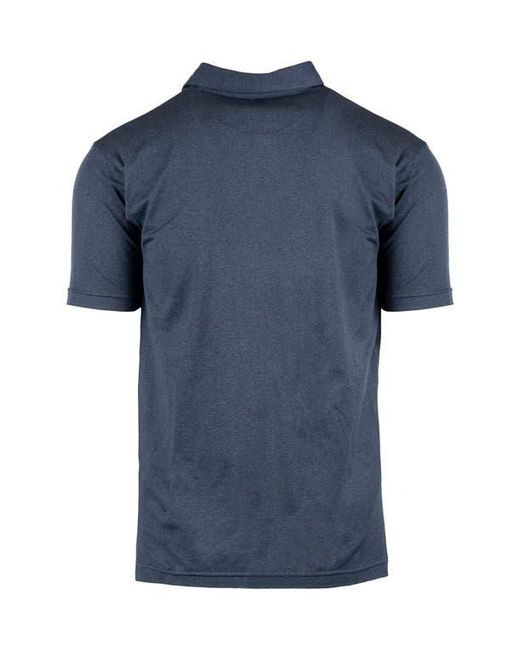 Burnside Blue Soft Jersey Polo for men