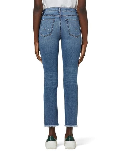 Hudson Blue Nico Distressed Crop Straight Leg Jeans