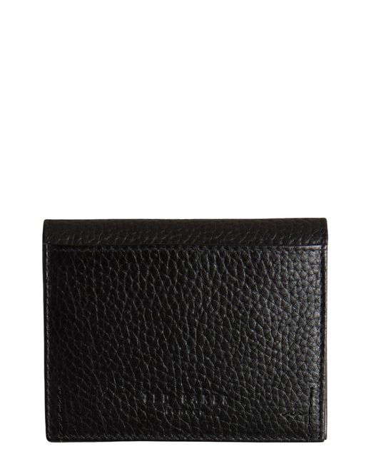 Ted Baker Black Pannal Colour Leather Card Holder for men
