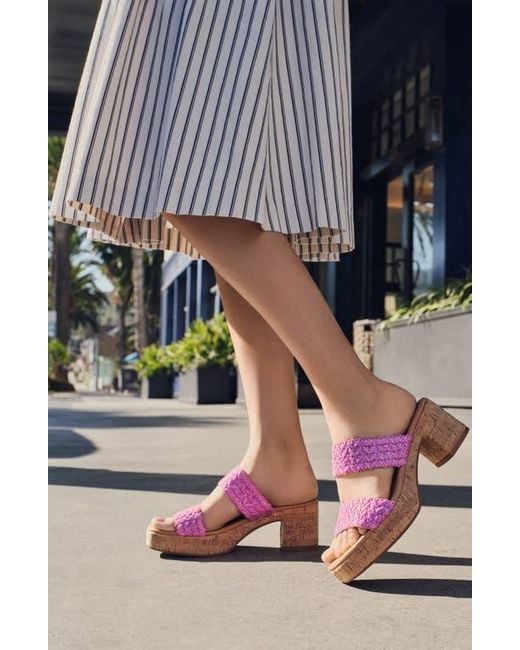Andre Assous Pink Cairo Platform Sandal