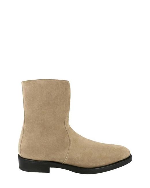 Ferragamo Natural Gerald Side Zip Boot