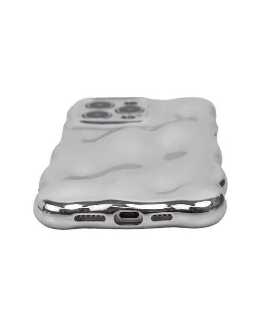 Auramma Gray Chrome Bubbles Iphone 15 Pro Max Case
