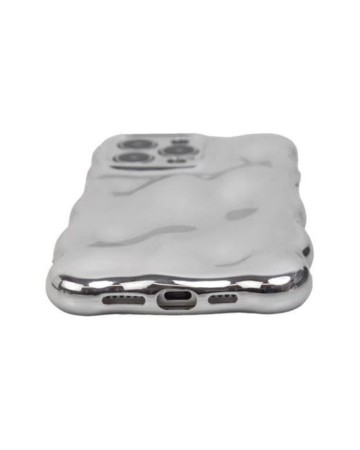 Auramma Gray Chrome Bubbles Iphone 15 Pro Max Case