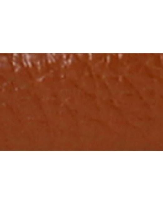 Linea Pelle Brown Pebbled Rectangular Buckle Belt