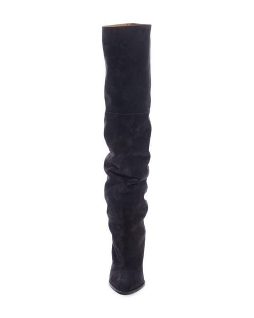 Isabel Marant Blue Rira Scrunch Tall Boot