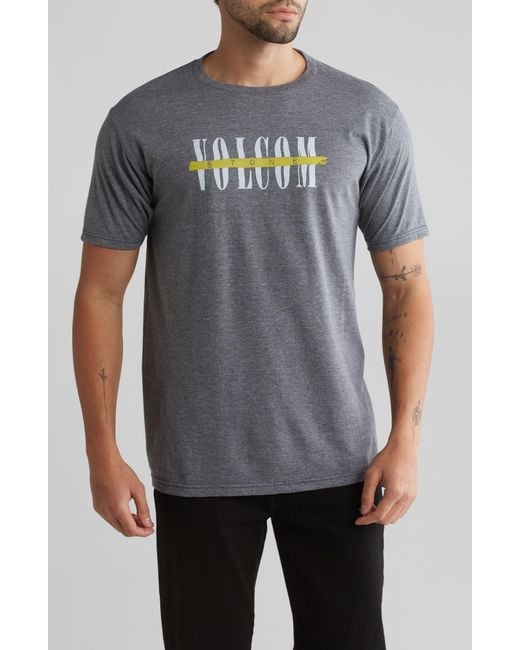 Volcom Gray Suhweet Graphic T-shirt for men