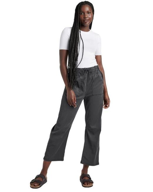 Splendid Black Gianna Crop Drawstring Pants