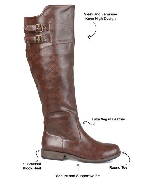 Journee Collection Brown Journee Tori Riding Boot