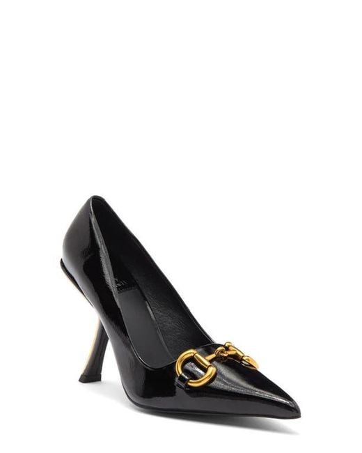 Jeffrey Campbell Black Bellz Bit Pointed Toe Pump