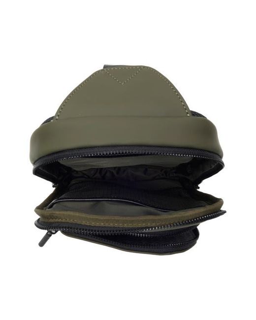 Bonobos Green Rubberized Sling Backpack for men