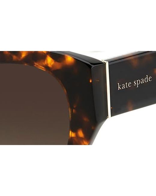 Kate Spade Brown Paisleigh 55mm Gradient Cat Eye Sunglasses