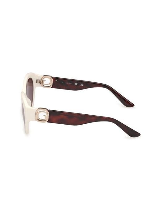 Guess Purple Oval Sunglasses for men