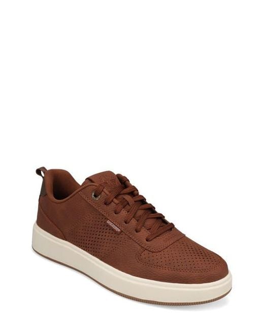 Dockers Brown Overtime Laser Sneaker for men