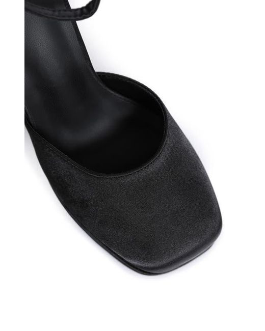 Rag & Co Black Martini Platform Pump