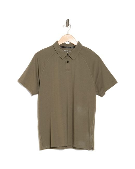 Kenneth Cole Green Active Stretch Polo for men