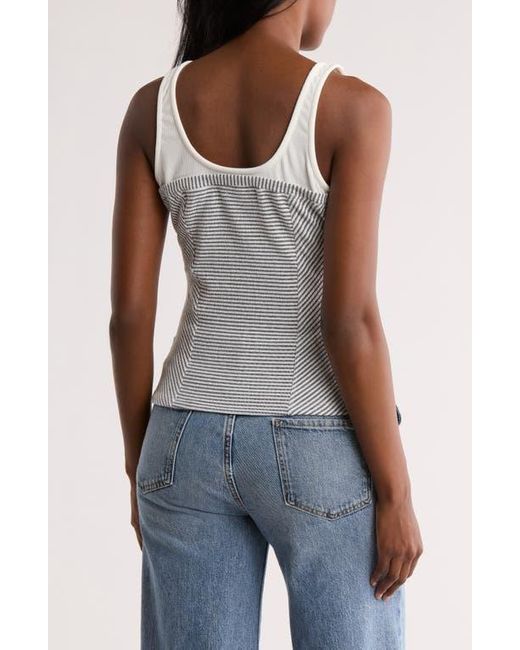 Vigoss White Corset Tank Top