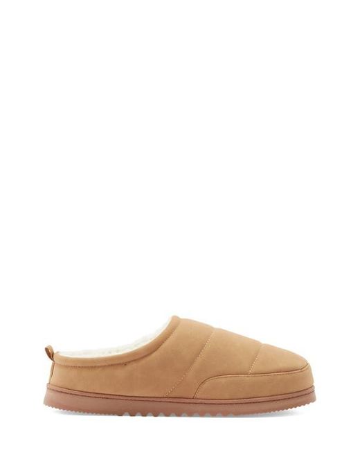 Nordstrom Rack Brown Keller Faux Shearling Lined Quilted Clog Slipper for men