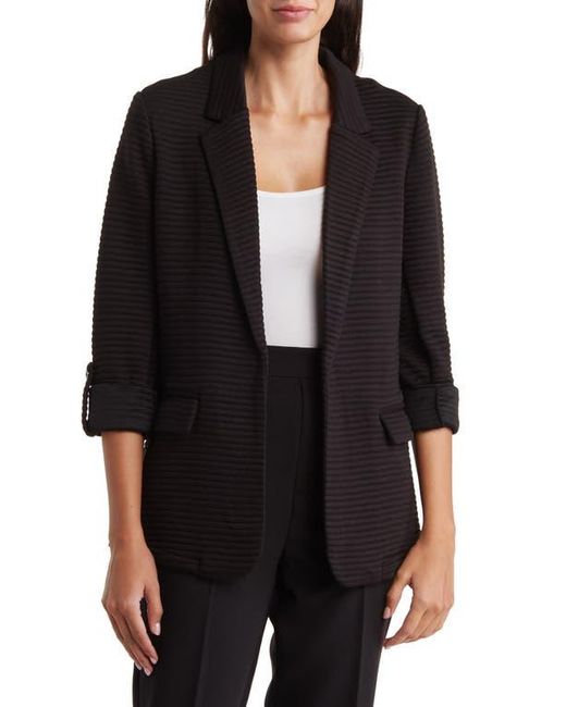 DR2 by Daniel Rainn Black Stripe Notch Lapel Blazer