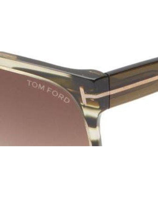 Tom Ford Brown 59mm Square Sunglasses for men