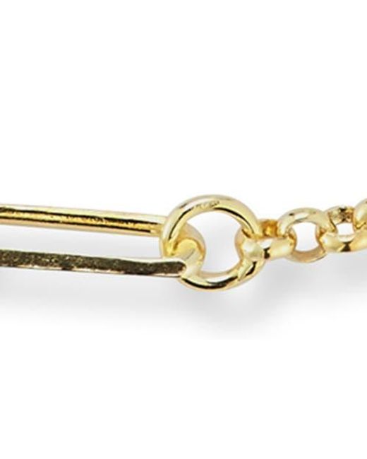 Glaze Jewelry White Sterling Mixed Chain Anklet